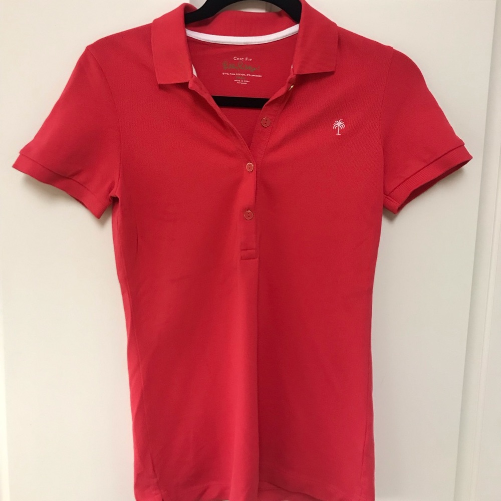 Lilly Pulitzer Chic Fit Polo Top Size S